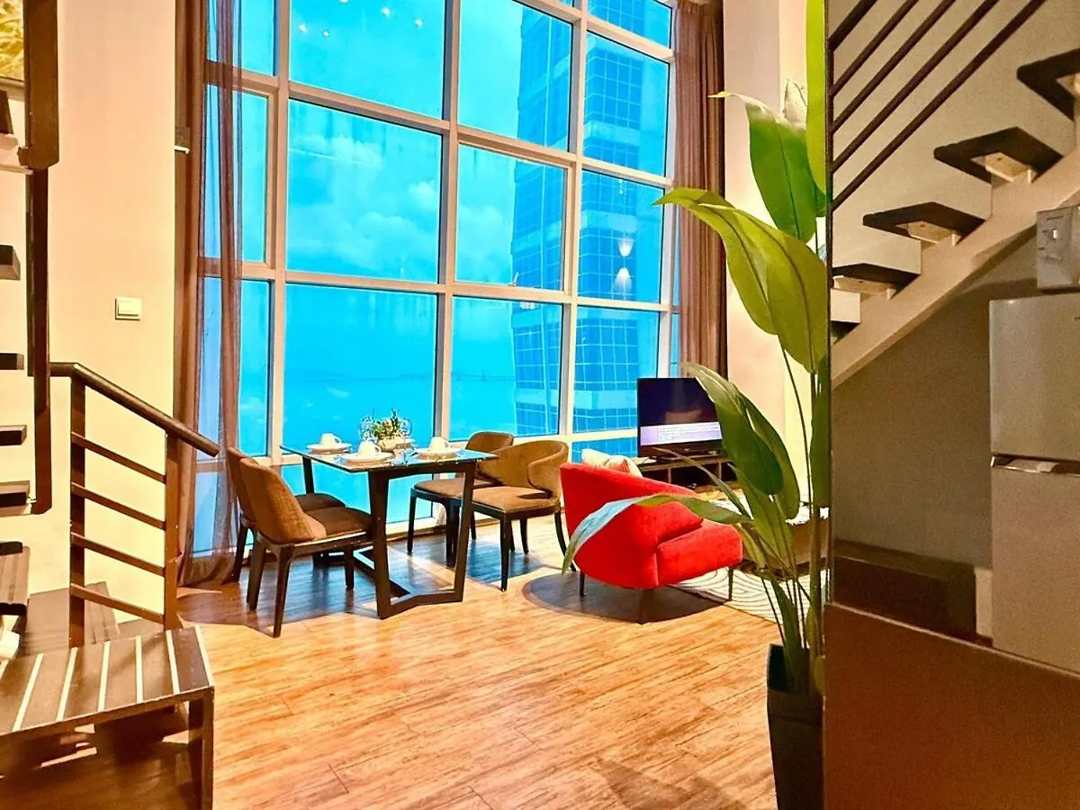 Seaview Seafront Duplex In Town With Wifi & Full Kitchen 10 Apartment George Town Malaysia